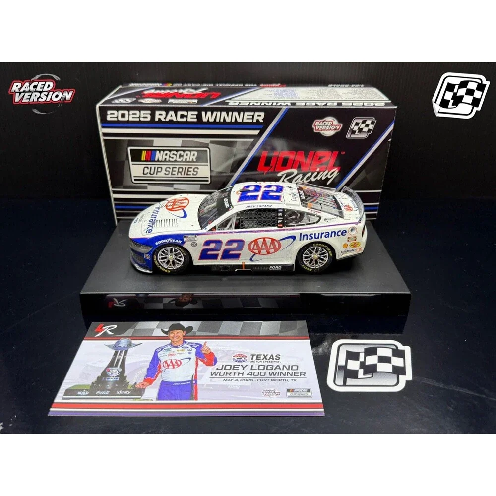 2025 Joey Logano 1:24 #22 AAA Insurance Texas Win NASCAR Diecast